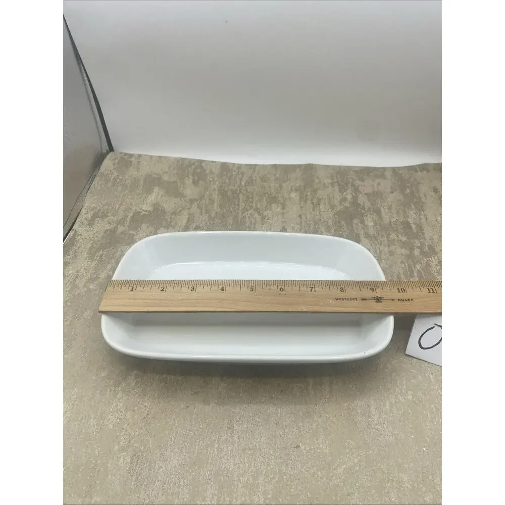 Cordon Bleu BIA Porcelain Oblong Baker/Serving Dish White-Oven To Table 9.5”